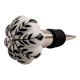 Black Leaf Ceramic Wine Stopper